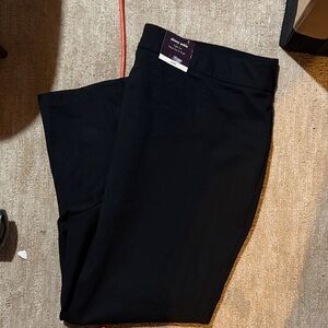 Black Stretch Ponte Pants